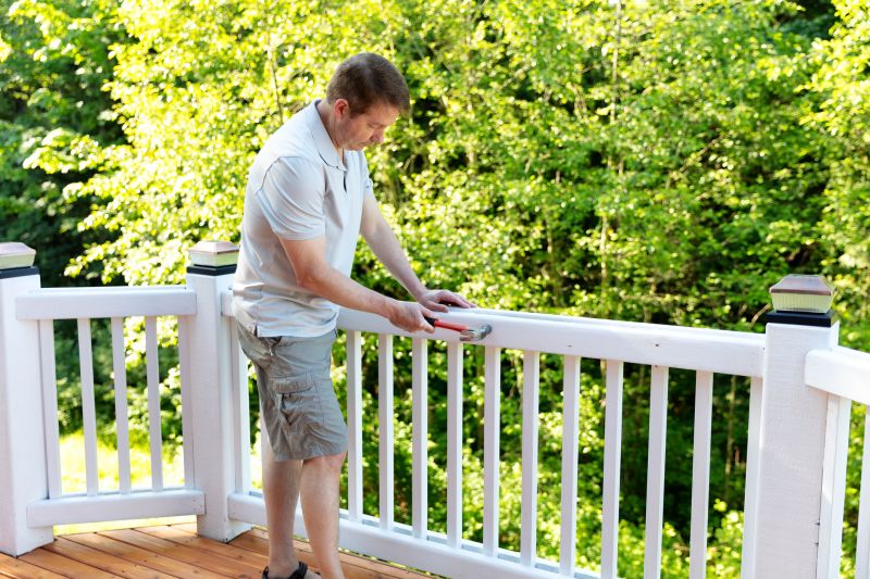 Wood Stair Railing Repair in Kansas City, KS